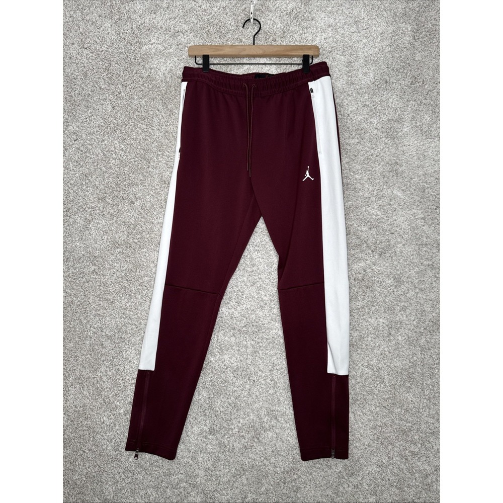 Nike Jordan Women's Team Track Pants - Maroon‎ & White - Medium